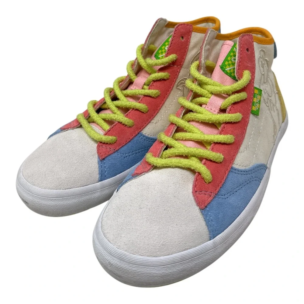 Vans Sesame Street Sk8-Hi Kids Size 3 Multicolor Elmo Cookie Monster Sneakers